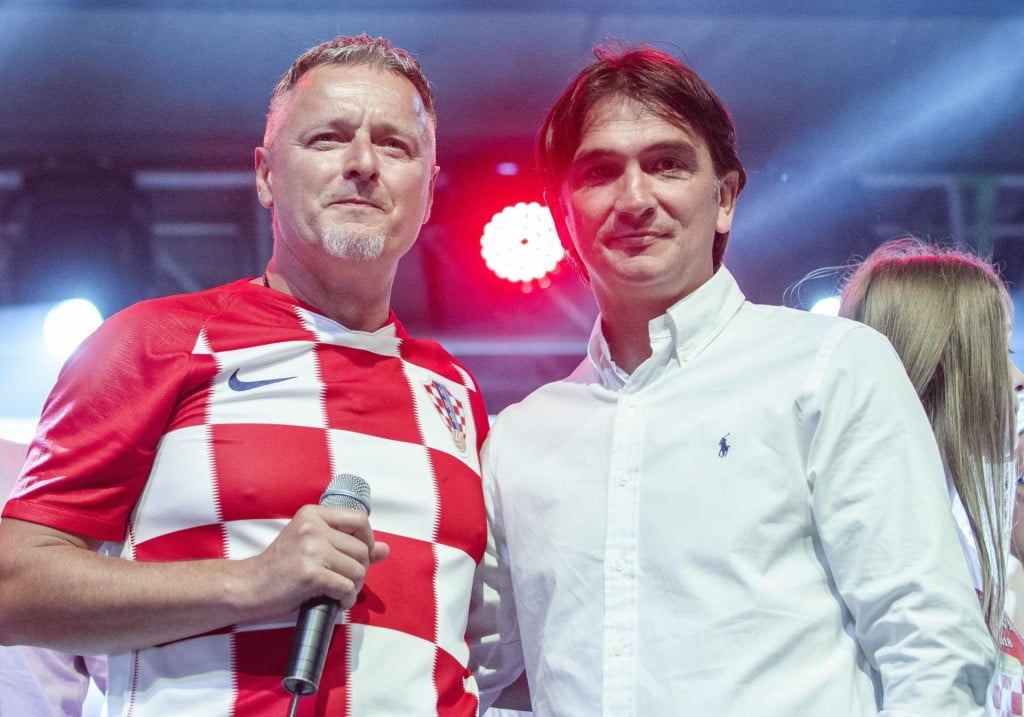 <p>Thompson i&nbsp;Zlatko Dalić</p>