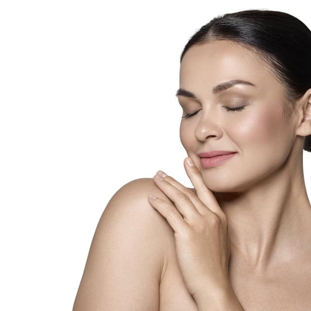 <p>Woman with glowing skin showing the effects of skincare and aesthetic cosmetology. (Photo by PEAKSTOCK/SCIENCE PHOTO LIBRAR/LDA/Science Photo Library via AFP)</p>