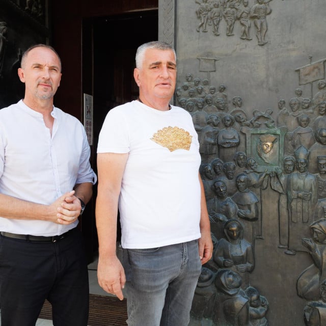 <p>Denis Bobeta, zamjenik i gradonačelnik Miro Bulj</p>