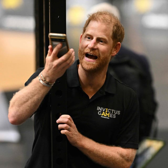<p>Britanski princ Harry, vojvoda od Sussexa, tijekom&nbsp;događaja&nbsp;&lsquo;Invictus Games Birmingham 2027: Jo&scaron; jedna godina&lsquo; u NEC-u u Birminghamu</p>