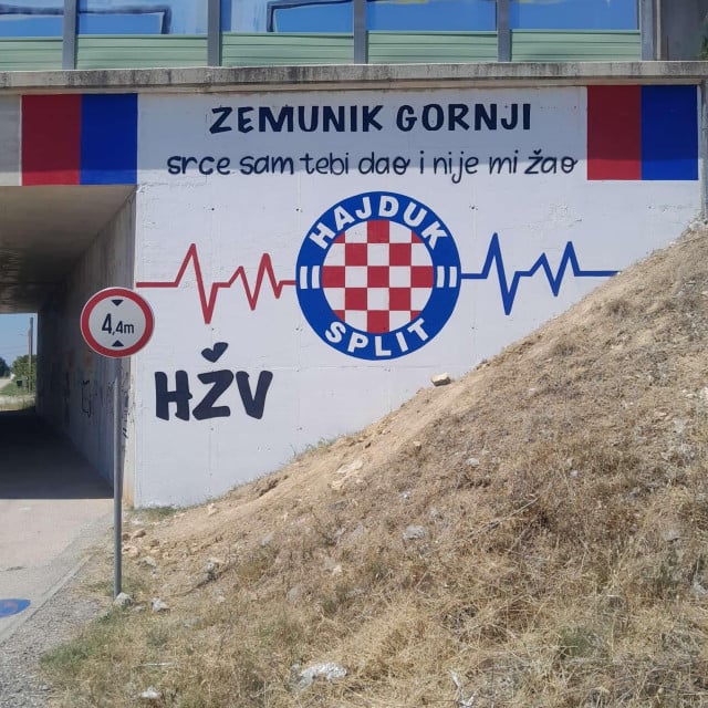 <p>Hajdukov mural u Zemuniku Gornjem</p>