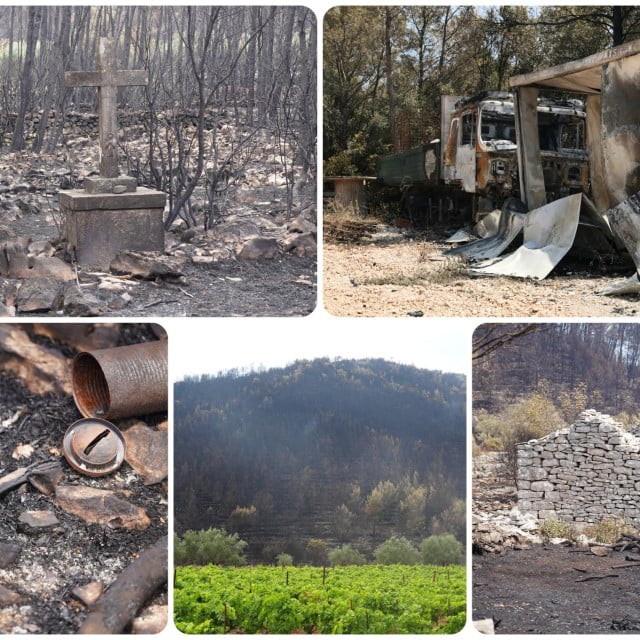 <p>Posljedice katastrofalnog požara na Korčuli</p>