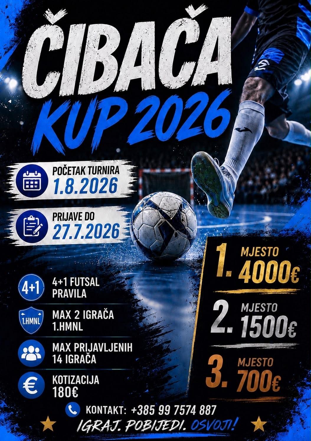Čibača Kup 2026 otvara prijave: Pobjedniku čak 4.000 eura!
