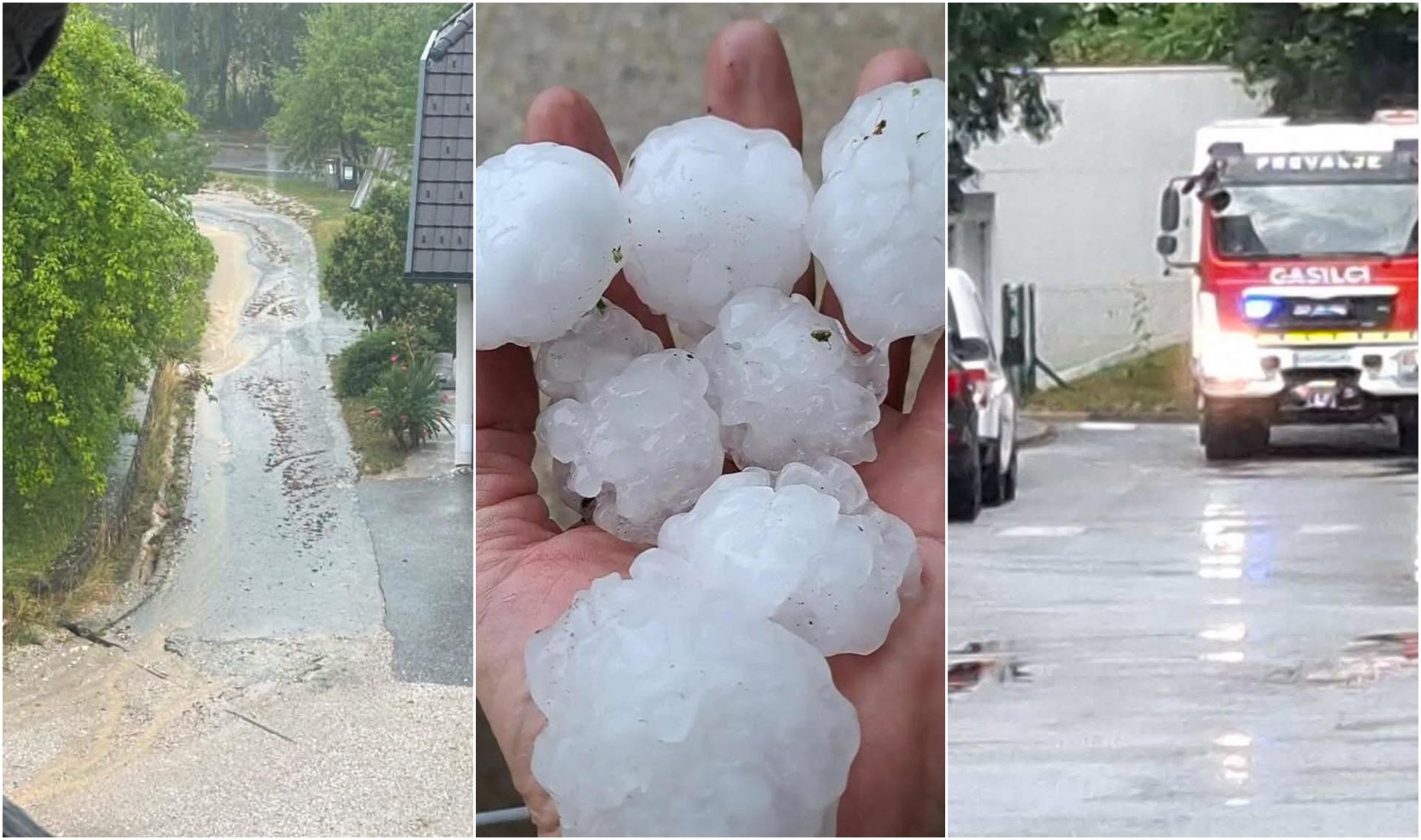 Žestoka oluja pokosila Sloveniju! Pala ogromna tuča, razbijala sve pred sobom. Regije pod vodom. Upozorenje za Hrvatsku