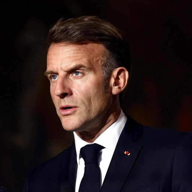 <p>France&lsquo;s President Emmanuel Macron addresses a press conference after the summit of the Coalition of the Willing to support Ukraine at the Hotel des Invalides in Paris on July 13, 2026. The summit meeting of the Coalition of the Willing -- launched by France and the United Kingdom to provide military support to Ukraine after Russia&lsquo;s full-scale invasion -- will push for a ceasefire and renewed peace talks, the French presidency said. (Photo by Teresa SUAREZ/POOL/AFP)</p>