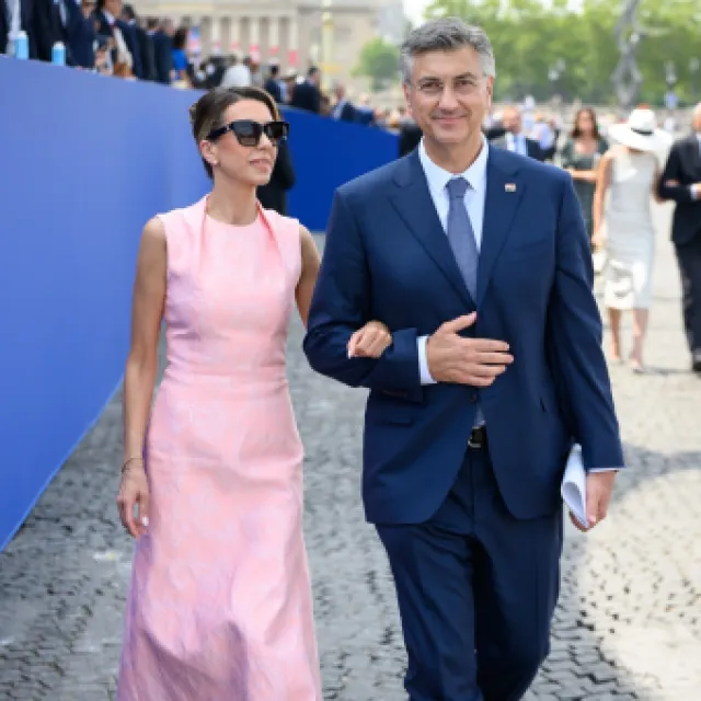 <p>Ana Maslać Plenković i Andrej Plenković</p>