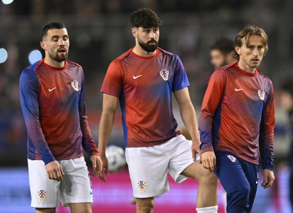 <p>Mateo Kovacic, Josko Gvardiol, Luka Modric.</p>