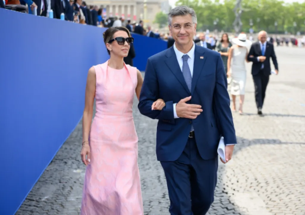 <p>Ana Maslać Plenković i Andrej Plenković</p>