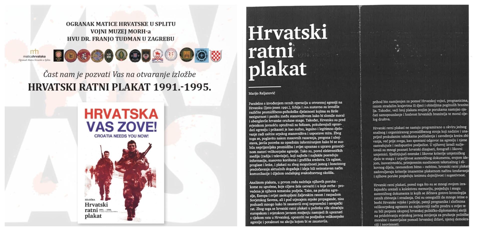 U Splitu se otvara izložba ‘Hrvatski ratni plakat‘ u čast hrvatskim braniteljima i 35. rođendanu Hrvatske vojske