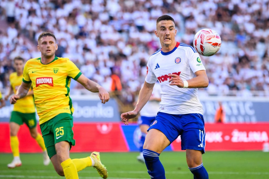 <p>Kadrovi iz prve utakmice Hajduk - Žilina na Poljudu</p>