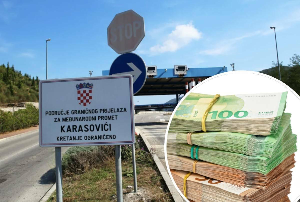 Krenuo prijeći granicu s pola milijuna eura, razotkrili ga carinici. Stigla presuda dubrovačkog suda, ostaje u zatvoru