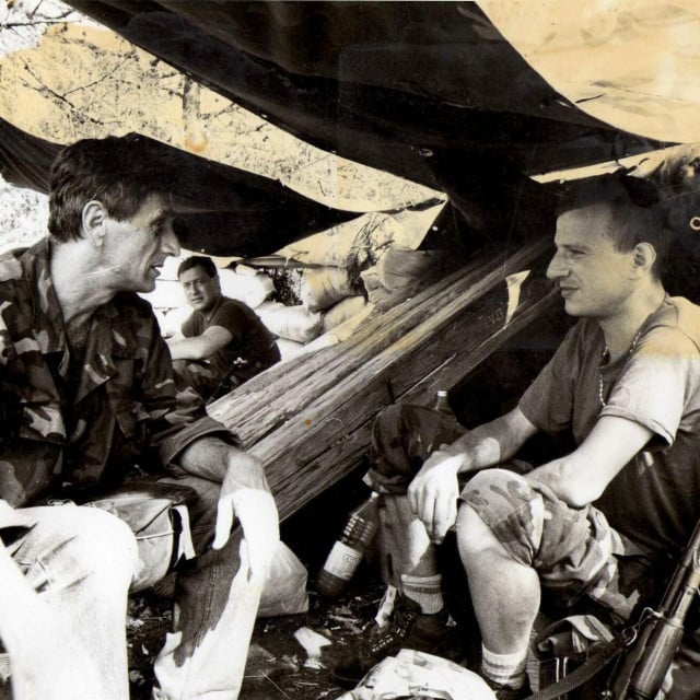 <p>Hvarani na boji&scaron;tu kod Novigrada 1993. godine</p>