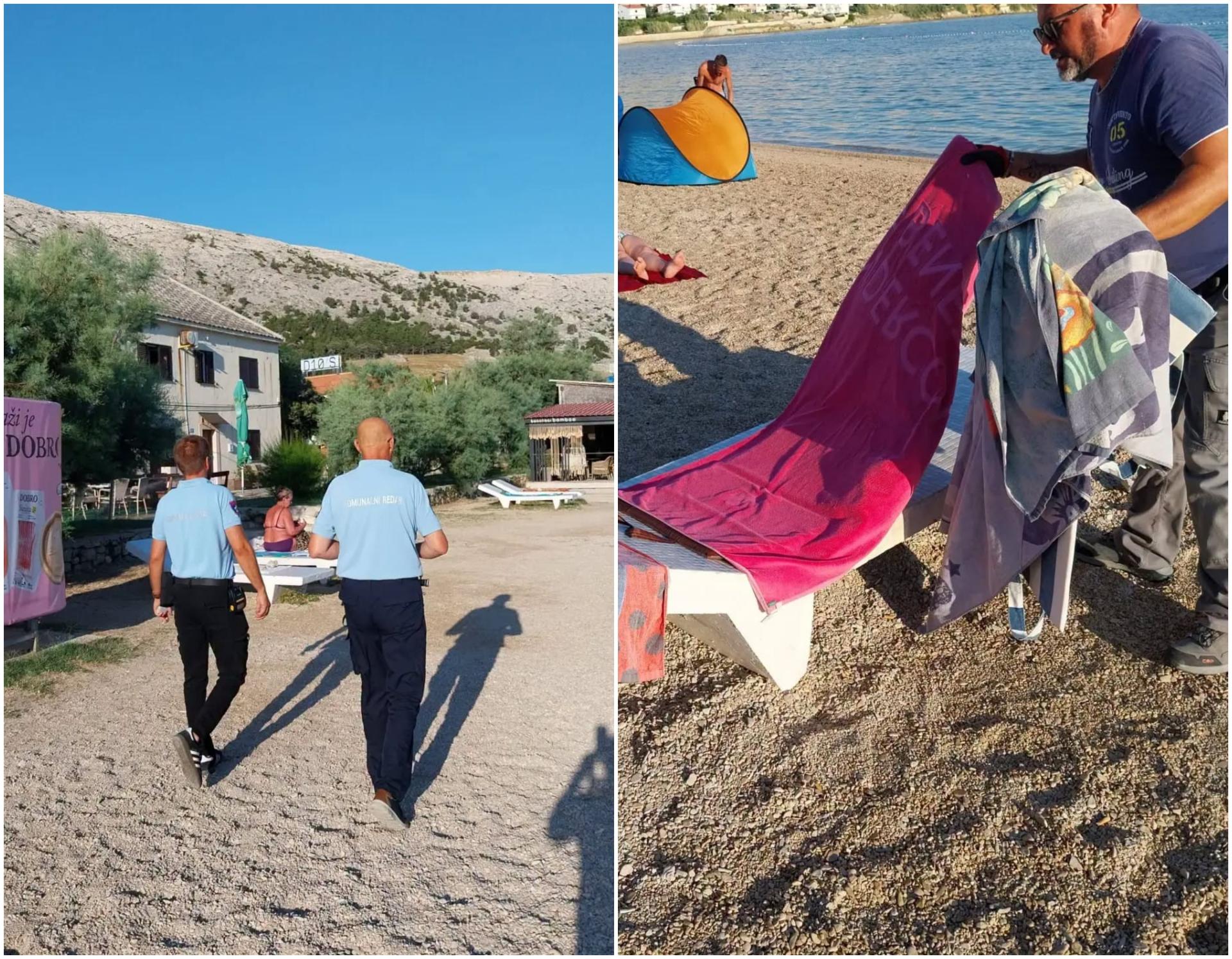 Dosta je bilo otimanja plaža: Grad Pag krenuo u oštar obračun s turistima, pogledajte što sve redari plijene i odnose