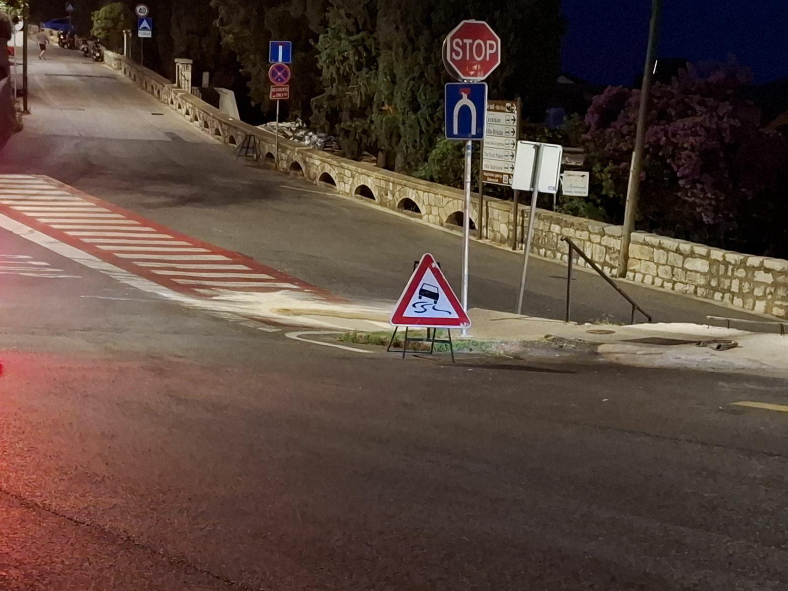 Ulje na cesti na Viktoriji