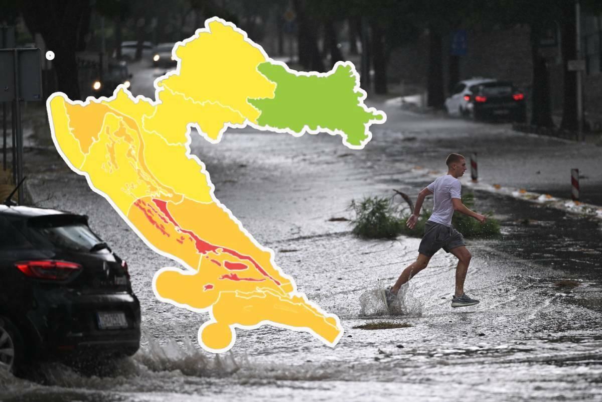 DHMZ je upravo izravno upozorio stanovnike Splita i okolice: ostanite doma, uskoro nam dolazi jaka oluja, tuča, vjetar