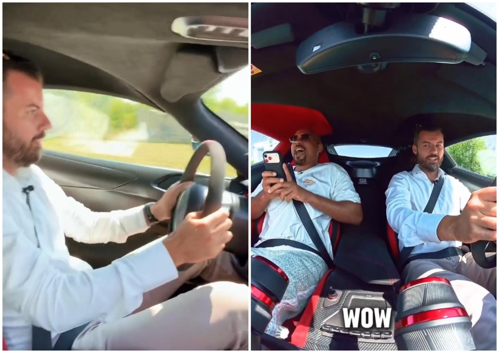 VIDEO Mate Rimac provozao Willa Smitha u Neveri i priredio mu vožnju koju neće nikada zaboraviti, pogledajte