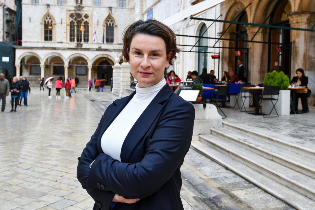 <p>Dubrovnik, 090323.<br>
Viktorija Knezevic objavila kandidaturu za gradonacelnicu Dubrovnika.<br>
Na fotografiji: Viktorija Knezevic.<br>