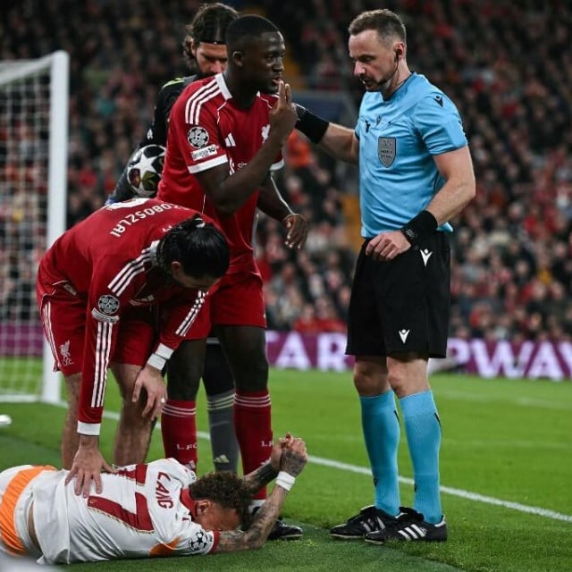 <p>Pawel Raczkowski na utakmici Lige prvaka Liverpool - Galatasaray u ožujku ove godine</p>