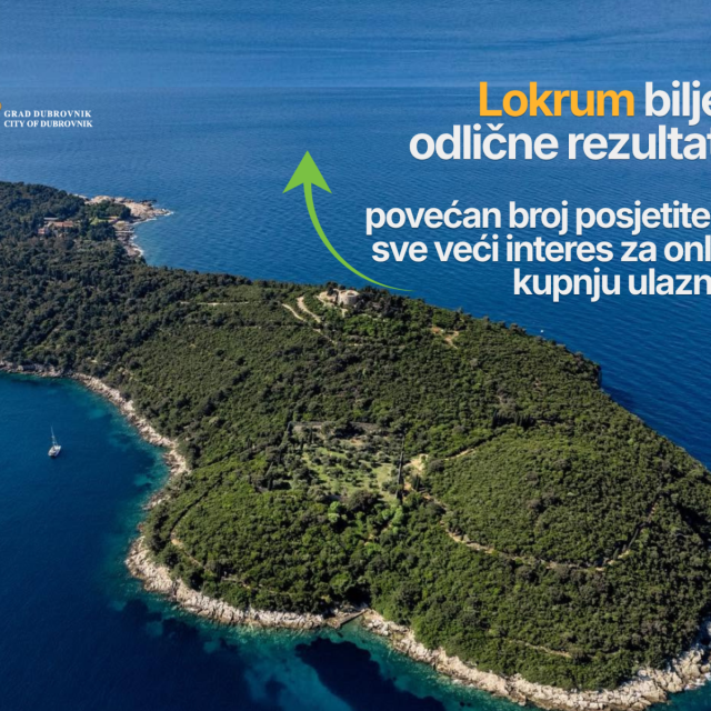 <p>Rezervat Lokrum bilježi odlične turističke rezultate</p>