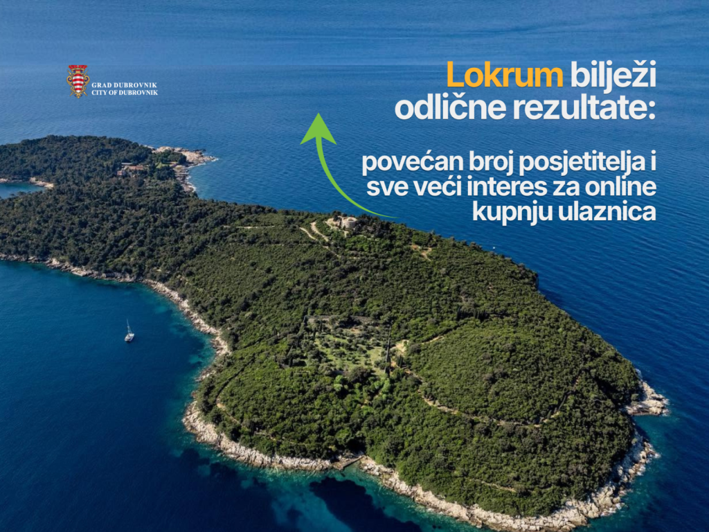 <p>Rezervat Lokrum bilježi odlične turističke rezultate</p>