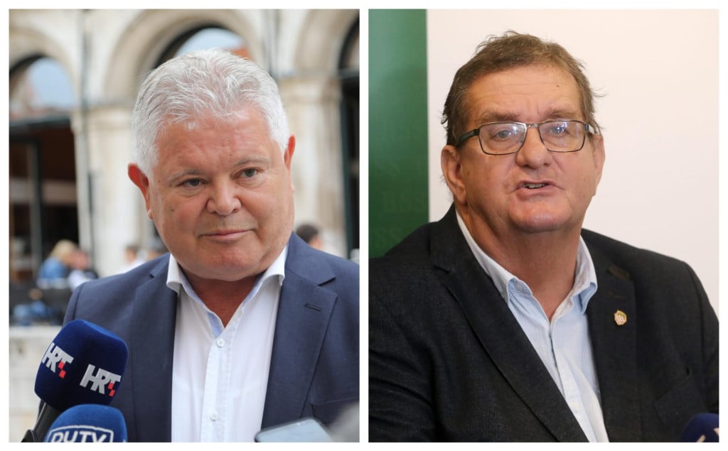 <p>Biv&scaron;i dubrovački gradsonačelnici Andro Vlahu&scaron;ić i Vido Bogdanović</p>