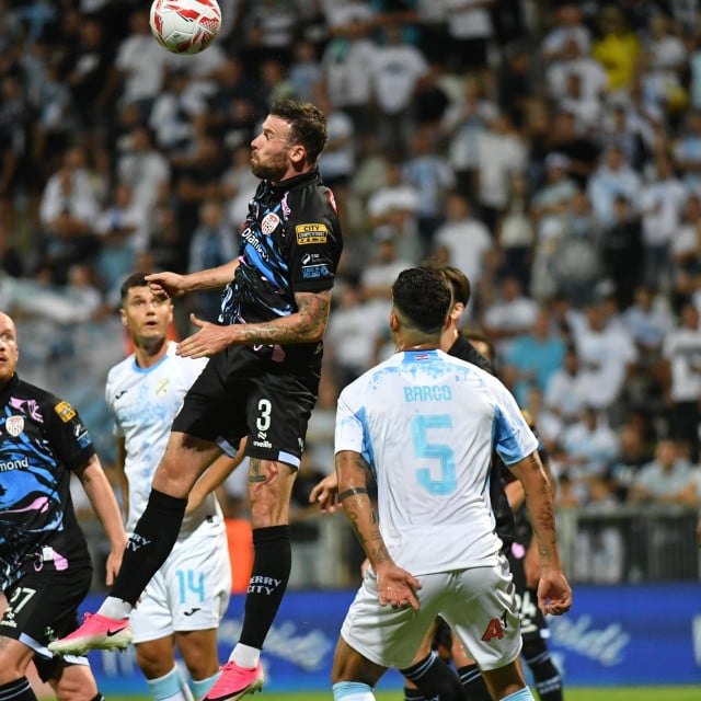 <p>Kadrovi s utakmice Rijeka - Derry City na Rujevici</p>