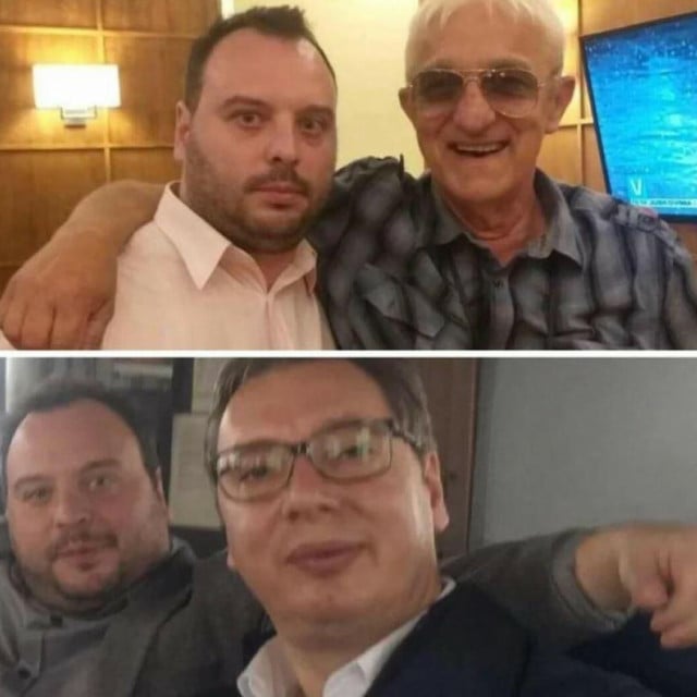 <p>Milo&scaron; Stojković u dru&scaron;tvu sa osuđenim ratnim zločincem Draganom Vasiljkovićem i predsjednikom Srbije Aleksandrom Vučićem</p>