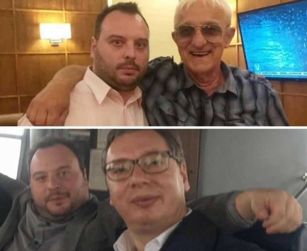 <p>Milo&scaron; Stojković u dru&scaron;tvu sa osuđenim ratnim zločincem Draganom Vasiljkovićem i predsjednikom Srbije Aleksandrom Vučićem</p>