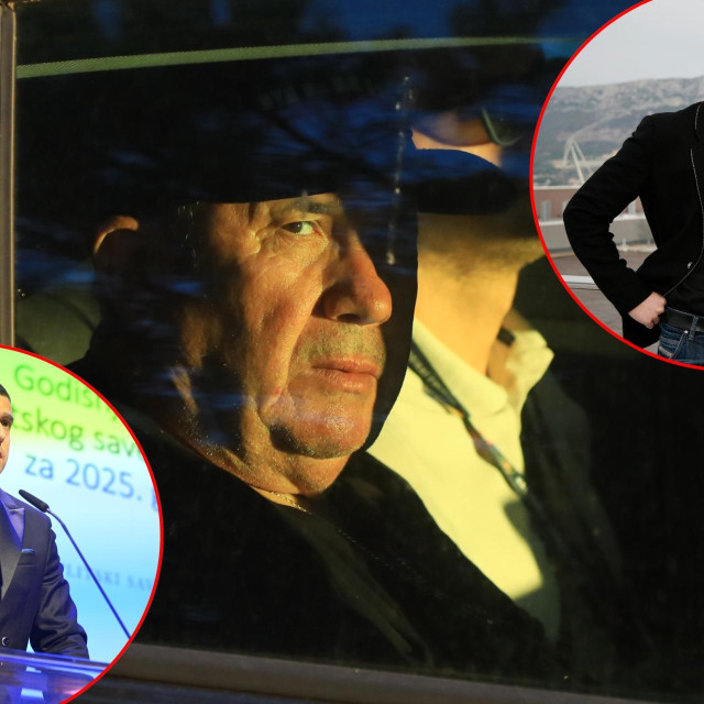 <p>Željko Kerum; lijevo Andrija Polić; desno Igor Sapunar snimljen 2011. godine</p>