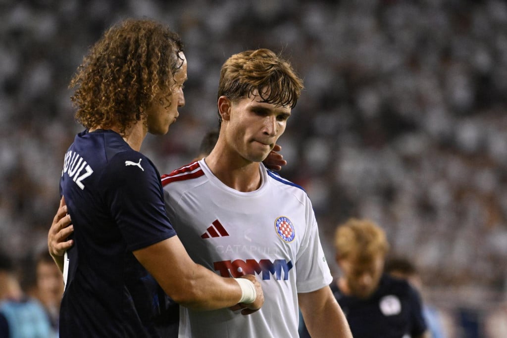 <p>David Luiz i Rokas Puk&scaron;tas na Poljudu</p>