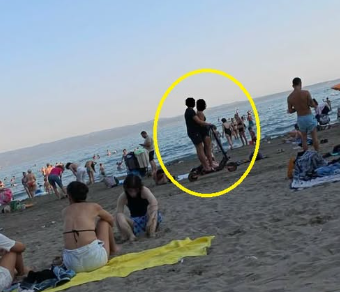 Ovo je nova razina gluposti, pogledajte što s romobilom izvode na Bačama: Nakon par metara pali po ljudima na plaži...