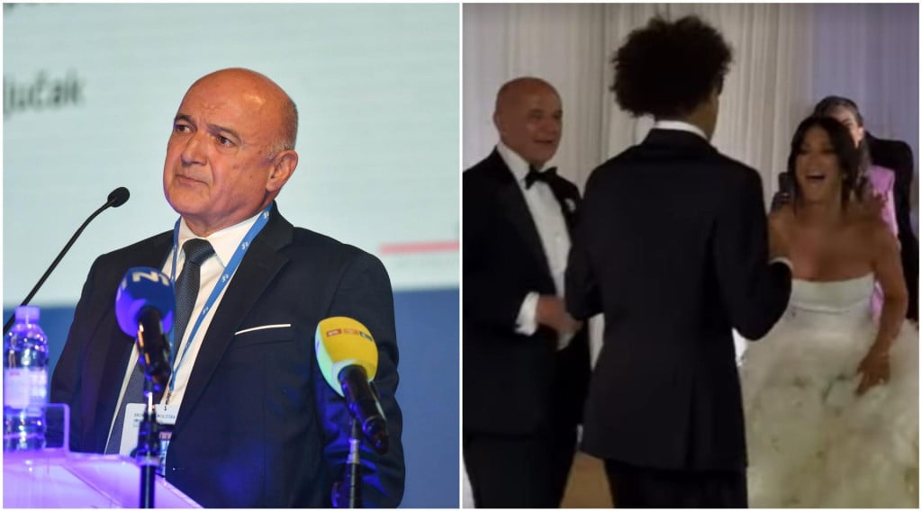 <p>Ljubo Jurčić nije skrivao emocije na vjenčanju svoje pokćerke&nbsp;Tije</p>