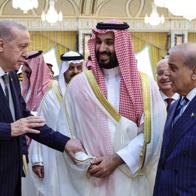 <p>Recep Tayyip Erdogan,&nbsp;Mohammed bin Salman, Shehbaz Sharif&nbsp;</p>