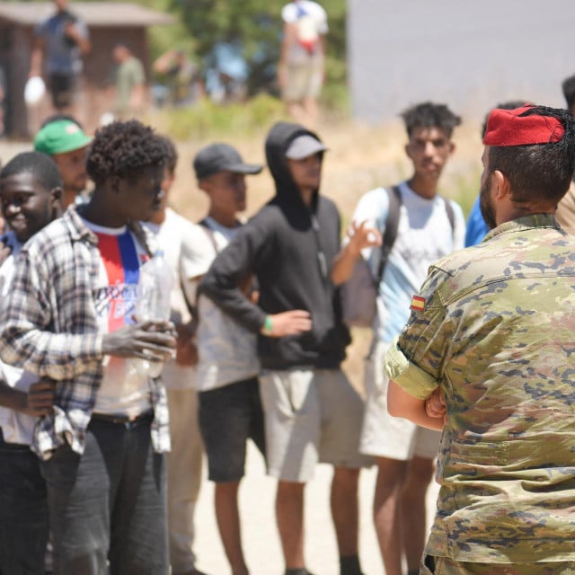 <p>Migranti u Ceuti</p>
