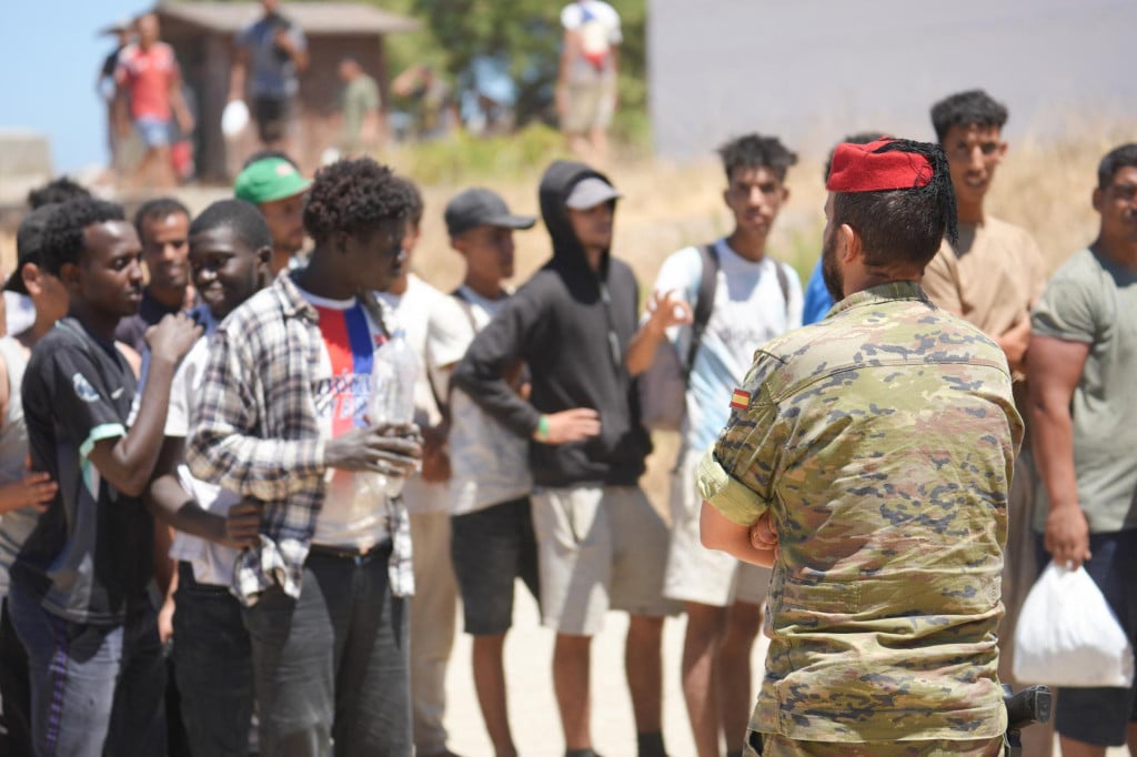 <p>Migranti u Ceuti</p>