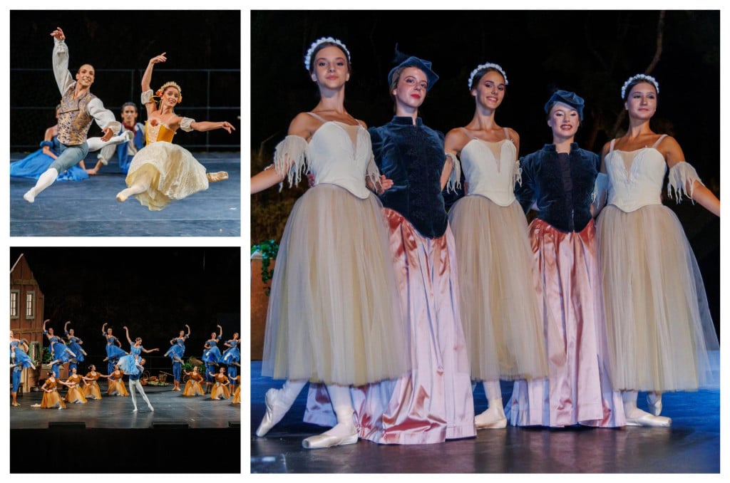<p>Scene iz baleta &lsquo;Giselle&lsquo; (lijevo), dubrovačke balerine:&nbsp;Lukre Soko, Ana Paula Bokić, Mara Bula&scaron;,&nbsp;Mare Lučić i&nbsp;Nora Pavleković&nbsp;Tadejević (desno)</p>