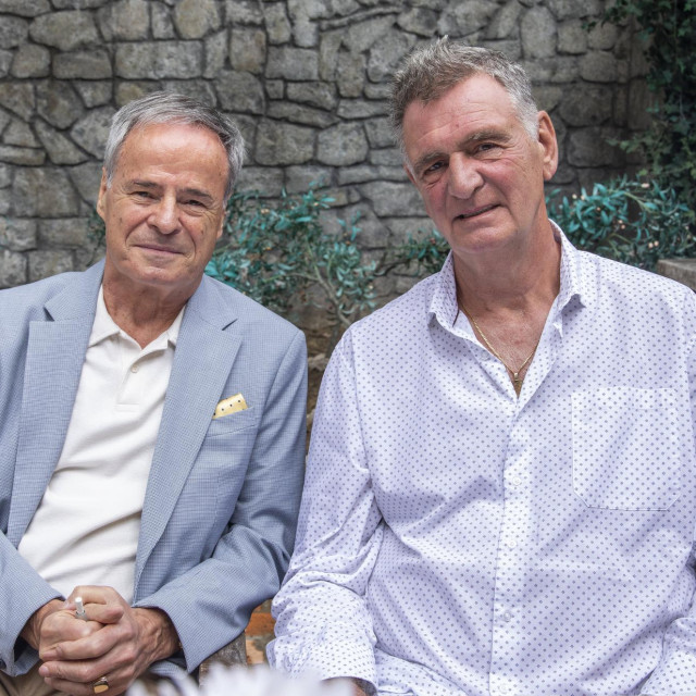 <p>Glumci Stojan Matavulj i Žarko Radić<br>
&nbsp;</p>