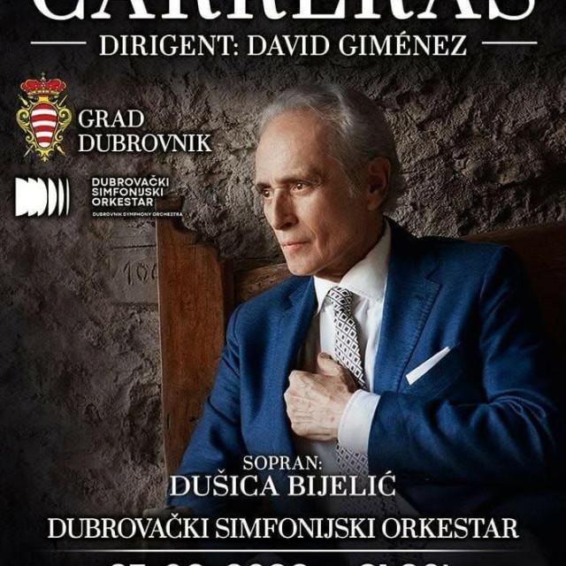 <p>Jose Carreras nastupit će na Stradunu</p>