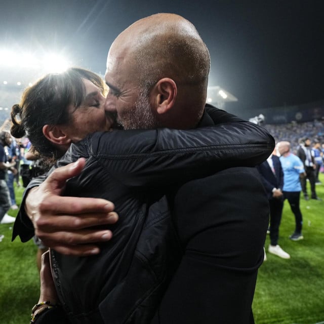 <p>Pep Guardiola i Cristina Serra</p>