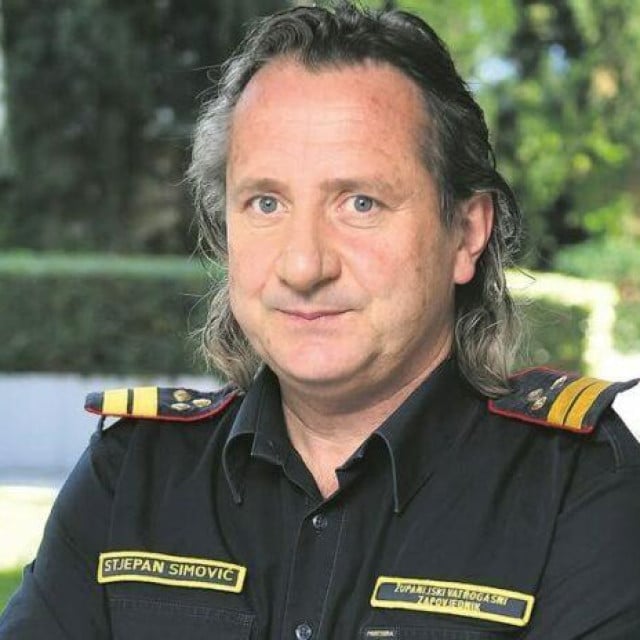 <p>Vatrogasni zapovjednik Stjepan Simović Simbi</p>