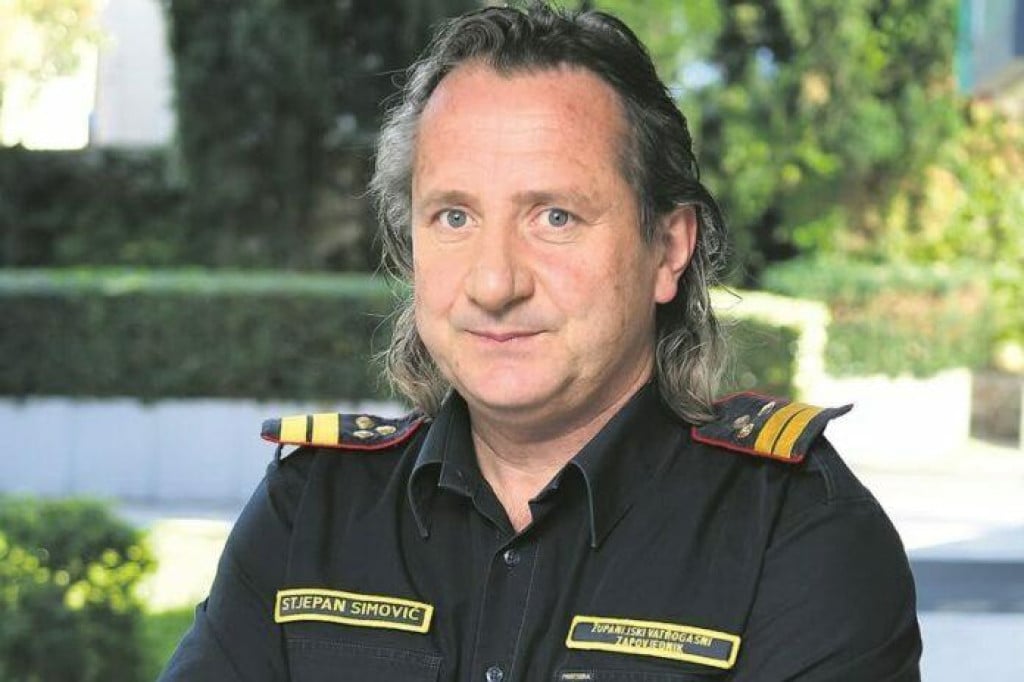 <p>Vatrogasni zapovjednik Stjepan Simović Simbi</p>