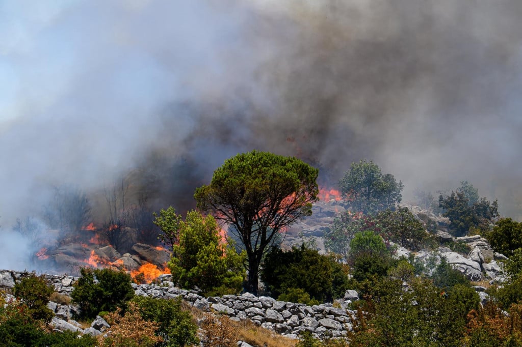 <p>Požar na Ivanici u BiH,&nbsp;mjesto u blizini Dubrovnika i Zupe dubrovacke, pomazu braniti i vatrogasci iz Dubrovnika i Zupe dubrovacke</p>