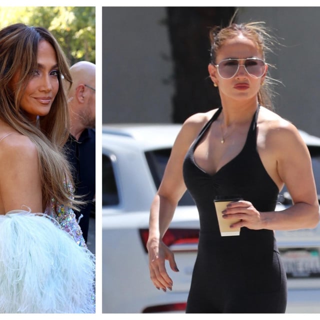 <p>Jennifer Lopez na crvenom tepihu (lijevo) i na putu za trening (desno)</p>