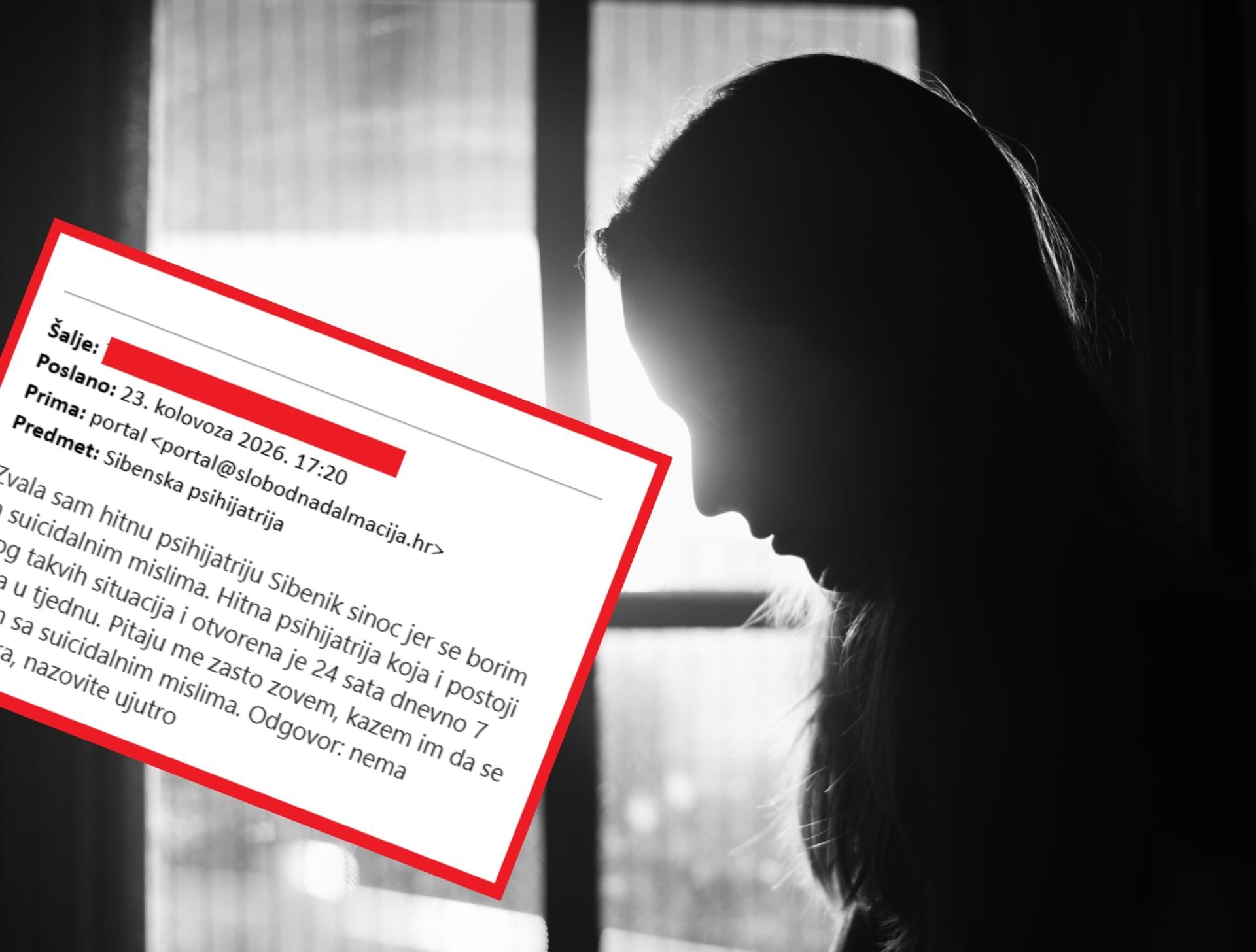 ‘Halo, razmišljam o suicidu!‘ Šibenska bolnica: ‘Ne radimo, dođi sutra!‘ Ravnateljica: ‘Provjerit ćemo je li to istina‘