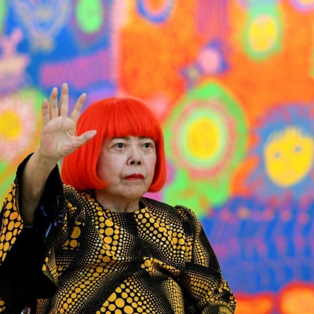 <p>&nbsp;Yayoi Kusama&nbsp;</p>