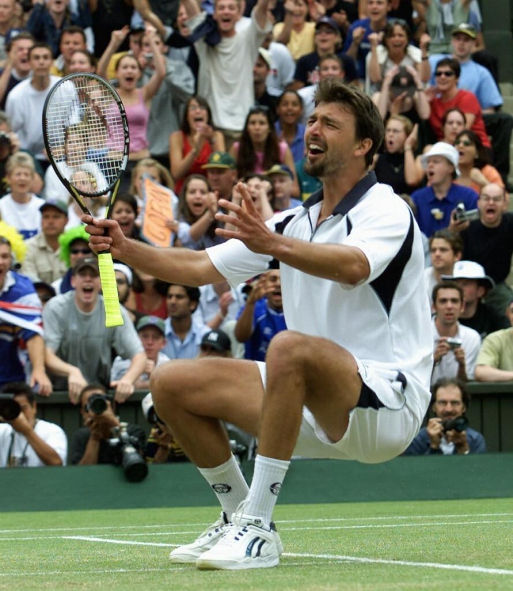 <p>Trenutak kada je Goran Ivani&scaron;ević osvojio Wimbledon 2001. godine</p>