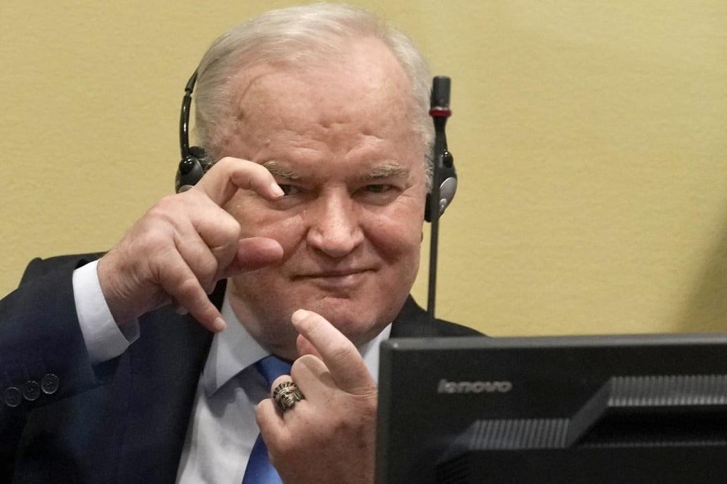 <p>Mladić prilikom izricanja presude na Haa&scaron;kom sudu</p>