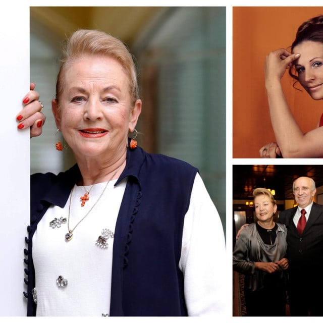 <p>Ksenija Urličit: splitska djevojka koja je uspjela u velikom gradu i osjećala se Zagrepčankom (dolje desno u dru&scaron;tvu Miroslava Lilića i supruge)</p>