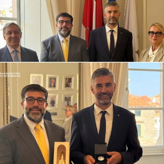 <p>Gradonačelnik Franković primio u posjet gradonačelnika &Aacute;vile, Jes&uacute;sa Manuela S&aacute;ncheza Cabreru i veleposlanika Kraljevine &Scaron;panjolske u Republici Hrvatskoj Jos&eacute;a Ram&oacute;na Garc&iacute;ju Hern&aacute;ndeza</p>