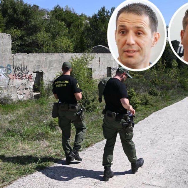 <p>Policijski očevid mjesta gdje je pronađeno tijelo Lovre Vuku&scaron;ića; Marko Gilić i Igor Dokić</p>